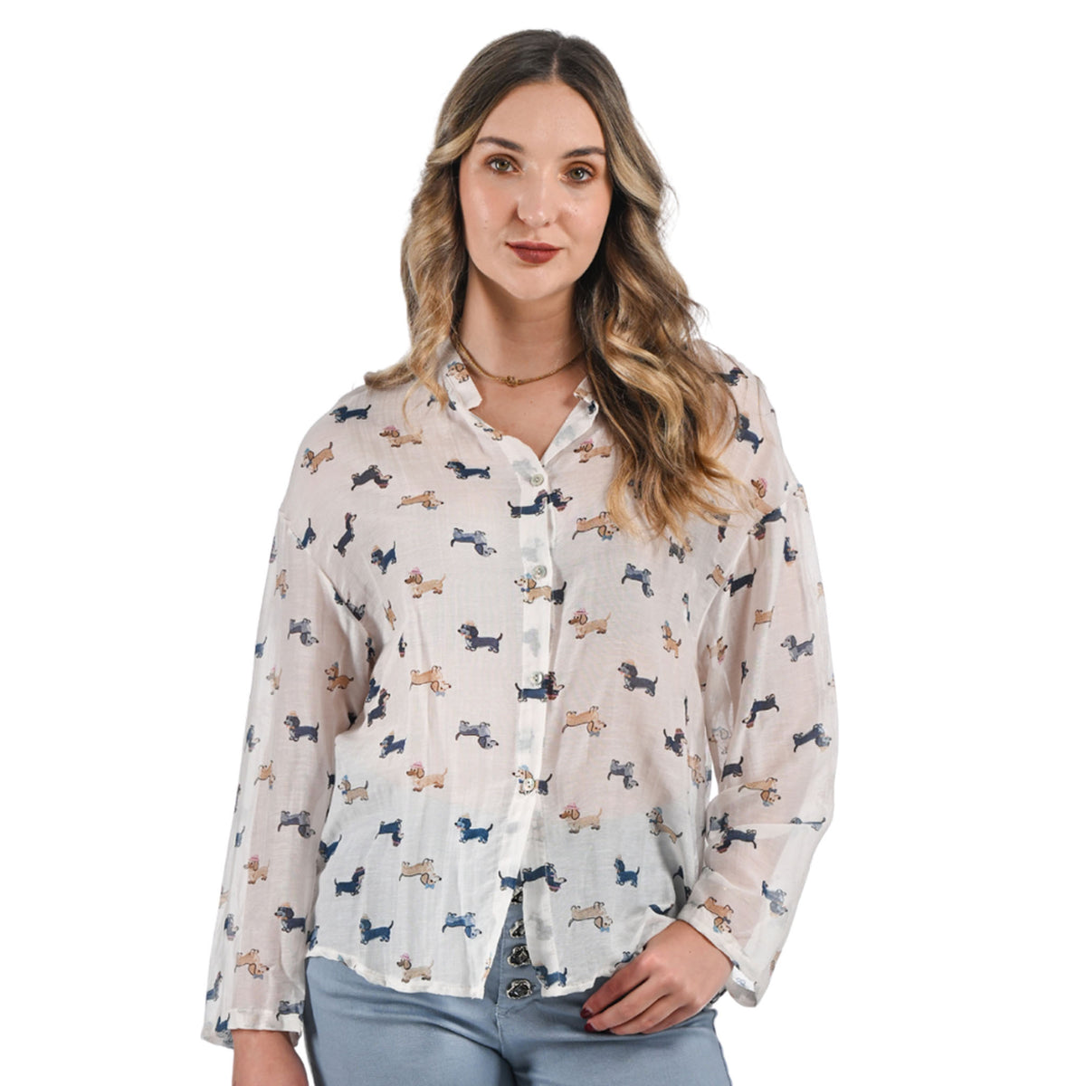 Dog print shirt