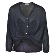 Crochet butterfly shirt