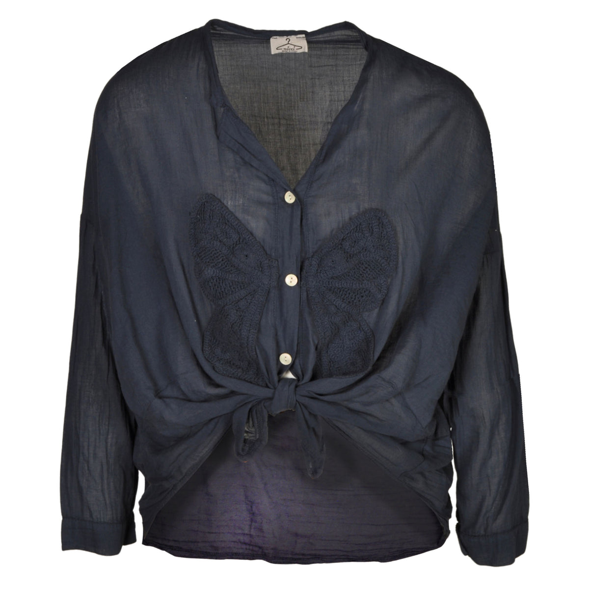 Crochet butterfly shirt