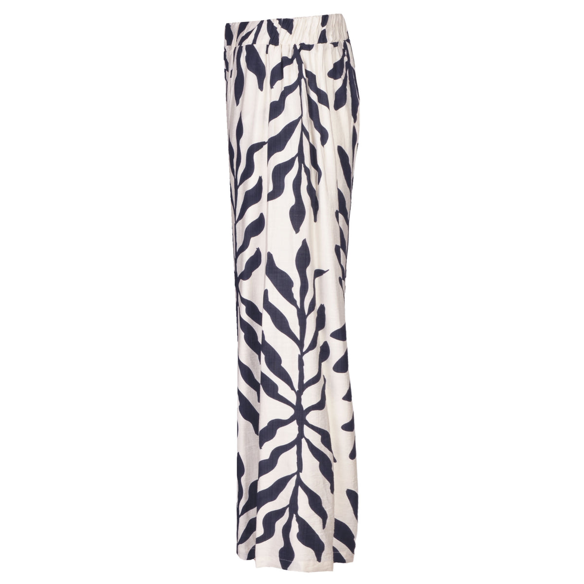Seaweed print straight leg pants