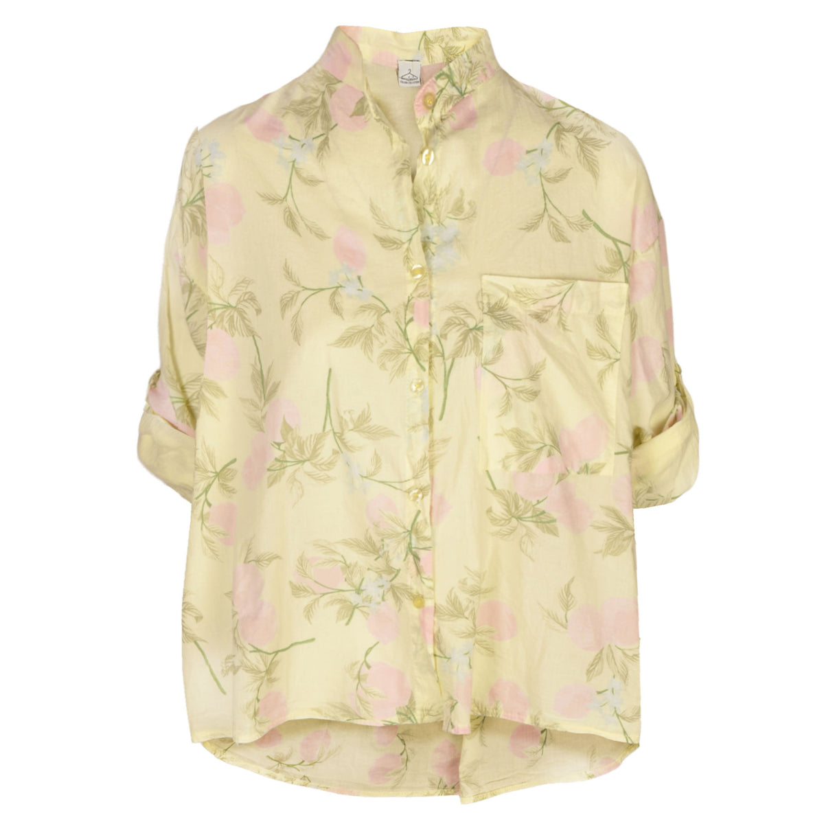Peach print shirt