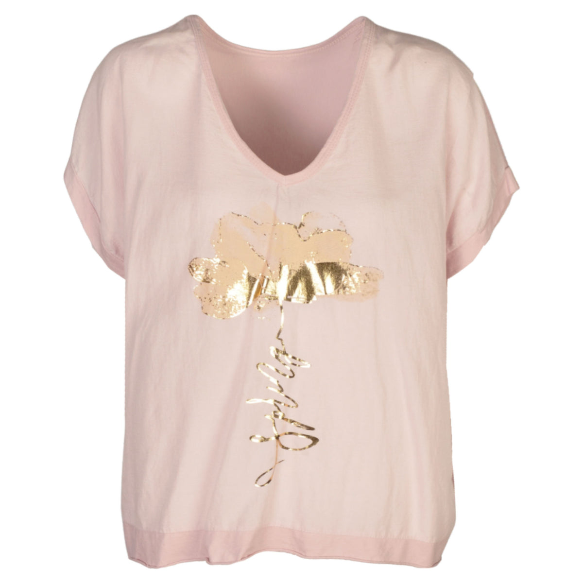2 textured foil flower top