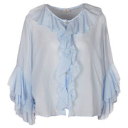 Frill detail swing blouse