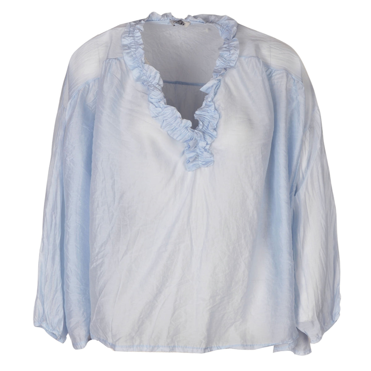 Boxy frill baby doll top
