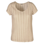 Sheer stripe t-shirt