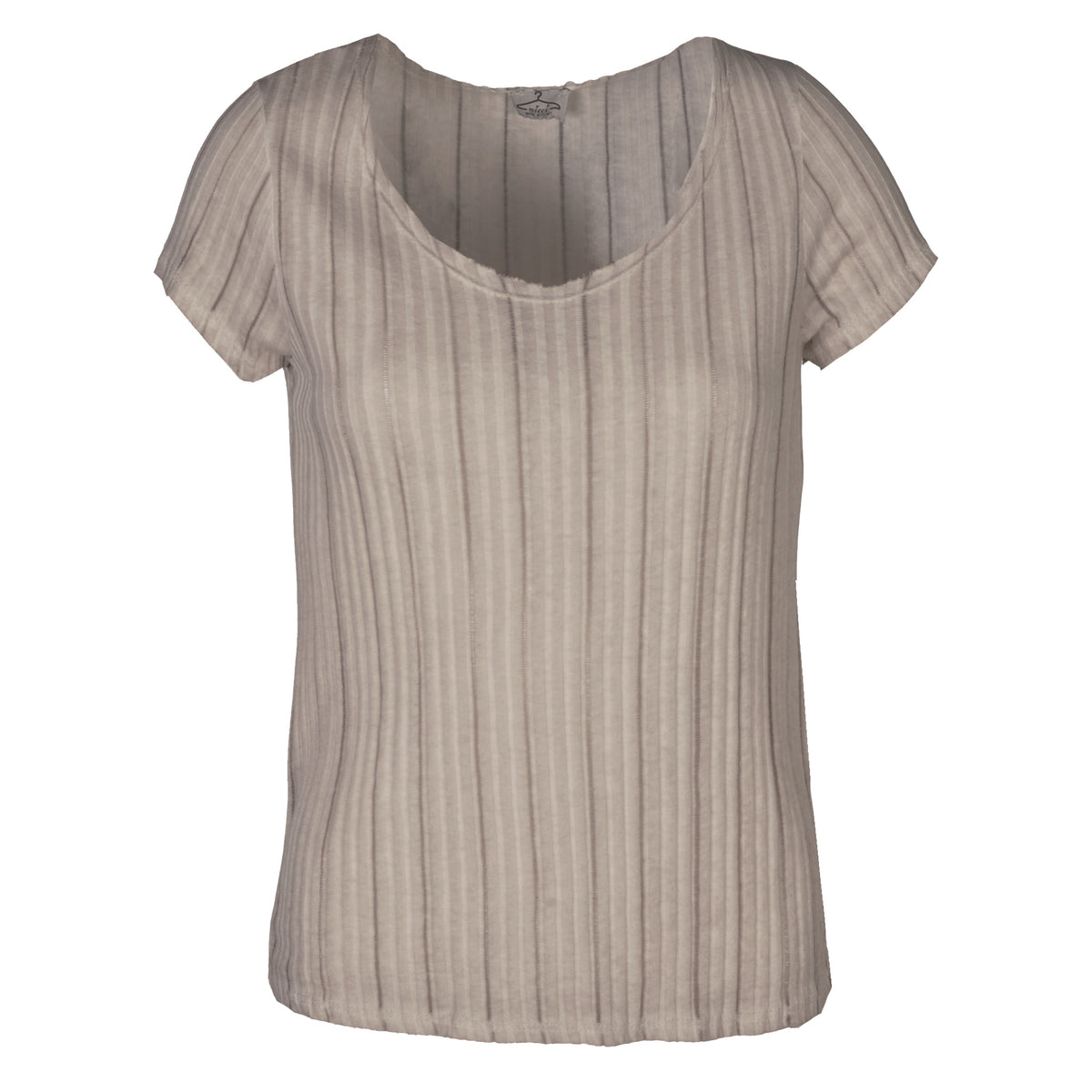 Sheer stripe t-shirt