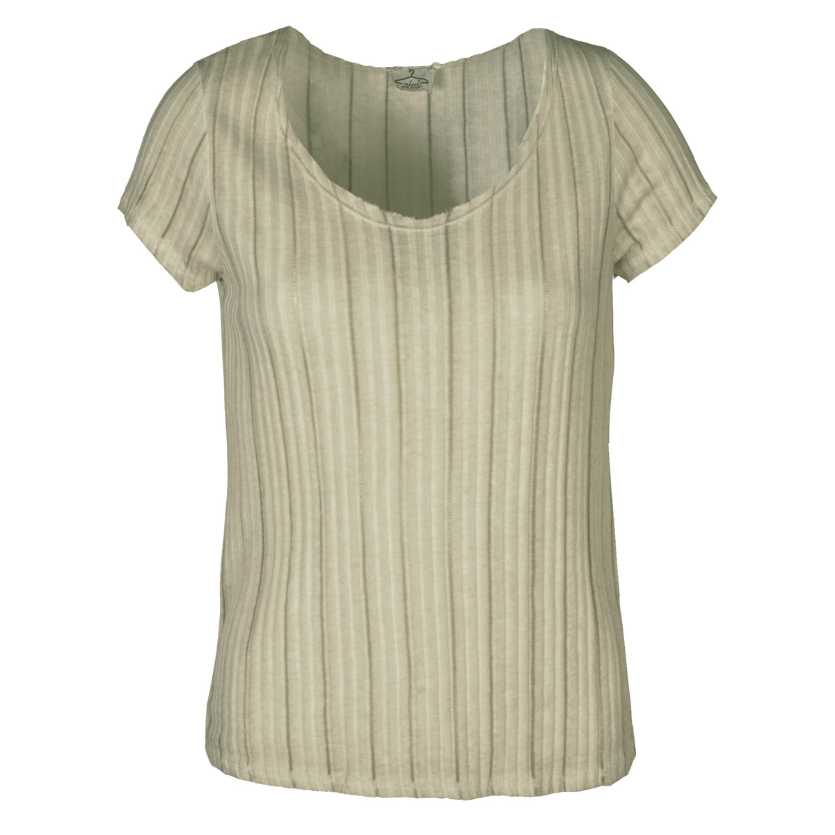Sheer stripe t-shirt
