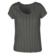 Sheer stripe t-shirt