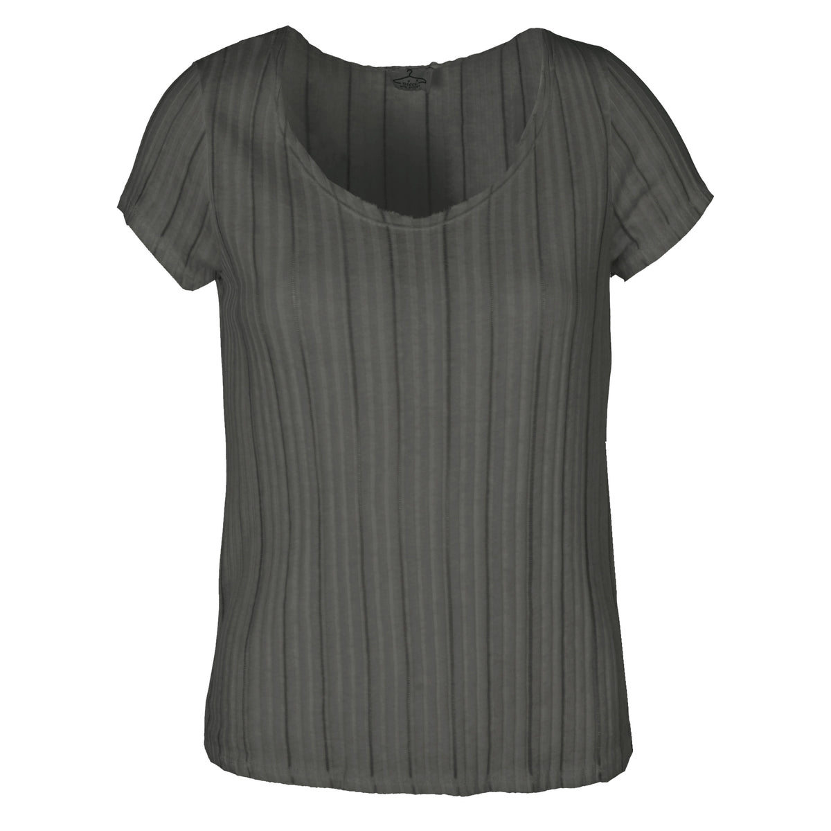 Sheer stripe t-shirt
