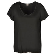 Raw edge basic tee