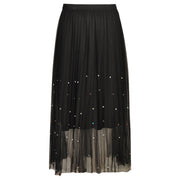 Tulle diamante pearl emb skirt