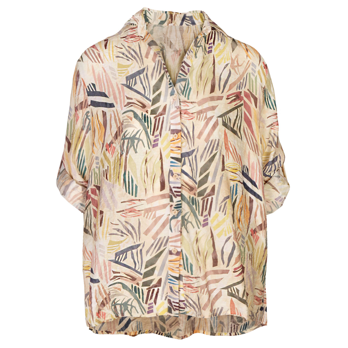 Geometric print shirt