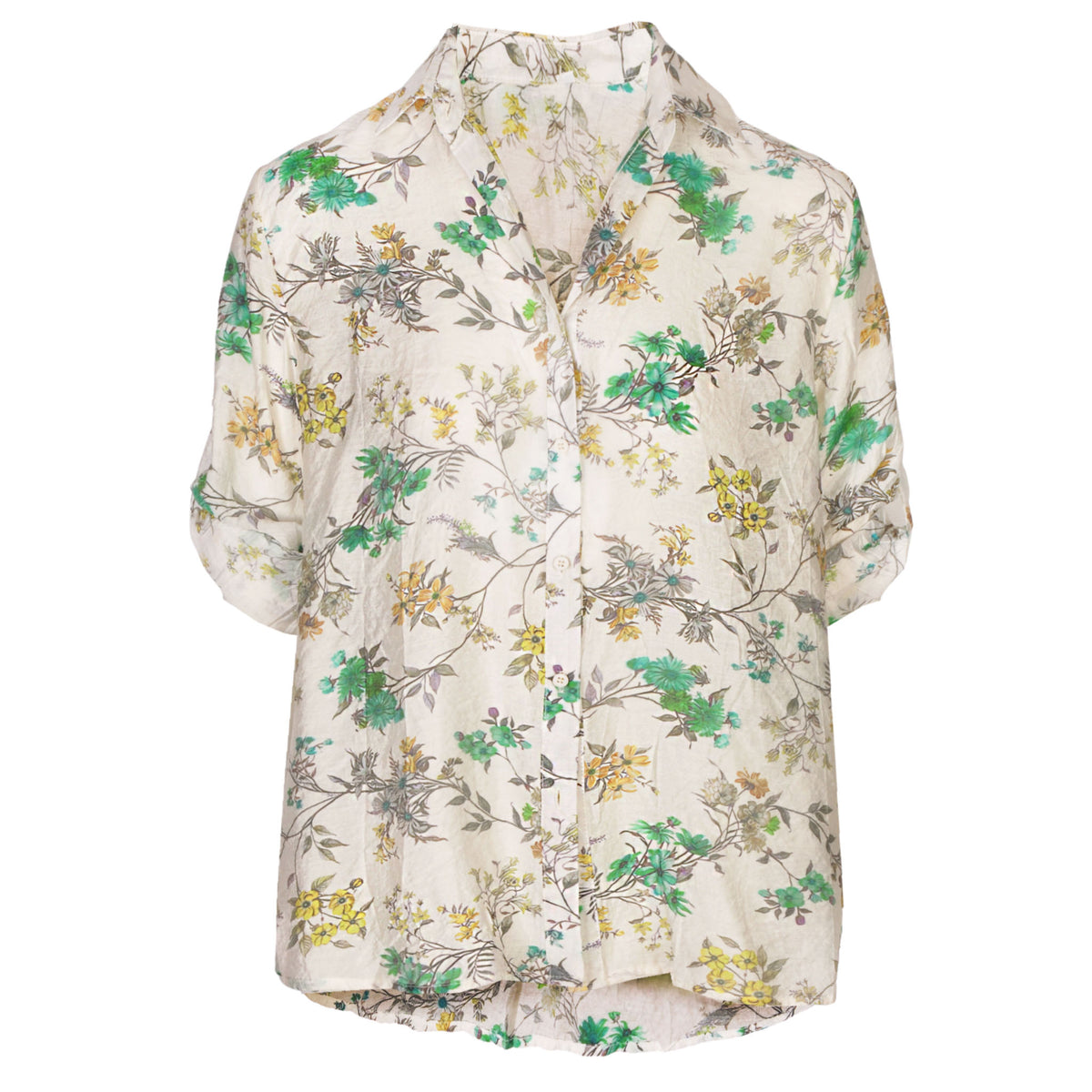 Wild flower print shirt