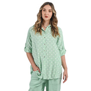 Polka dot long shirt