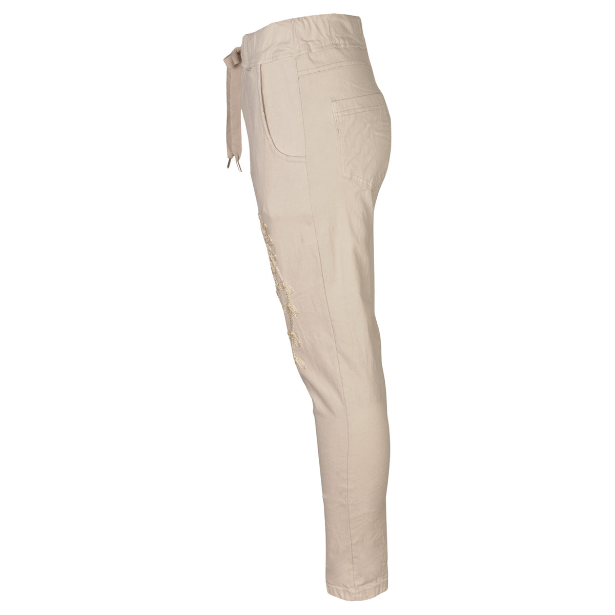 Embroidered flower pant
