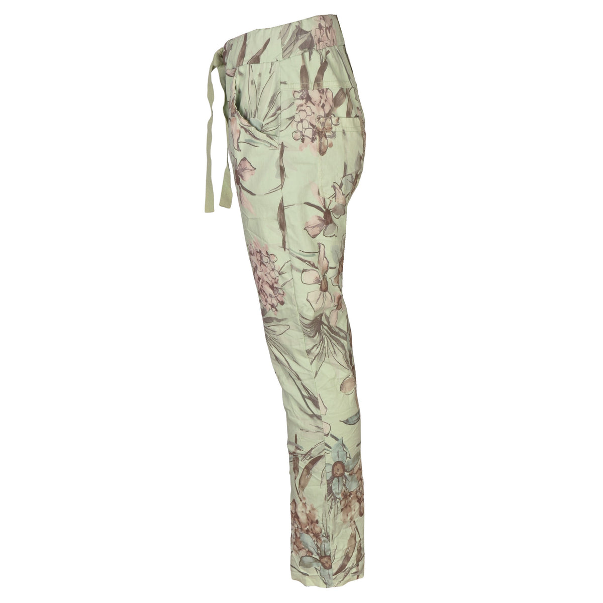 Hydrangea print pants