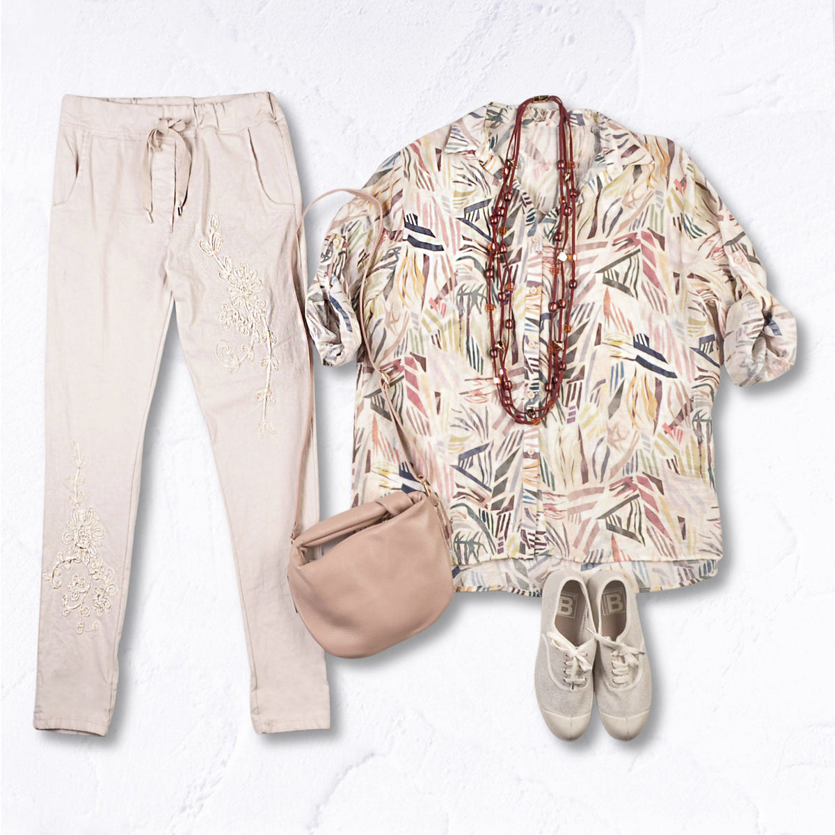 Geometric print shirt