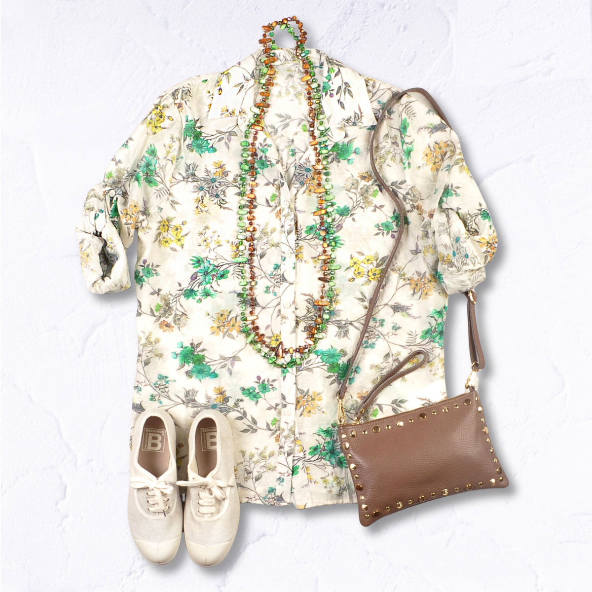 Wild flower print shirt