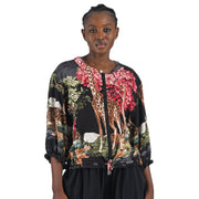 Jungle print bomber