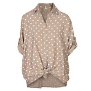 Polka dot long shirt