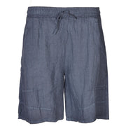 Tuck linen shorts