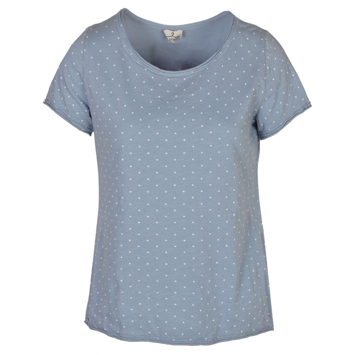 Raw-edge multi star t-shirt