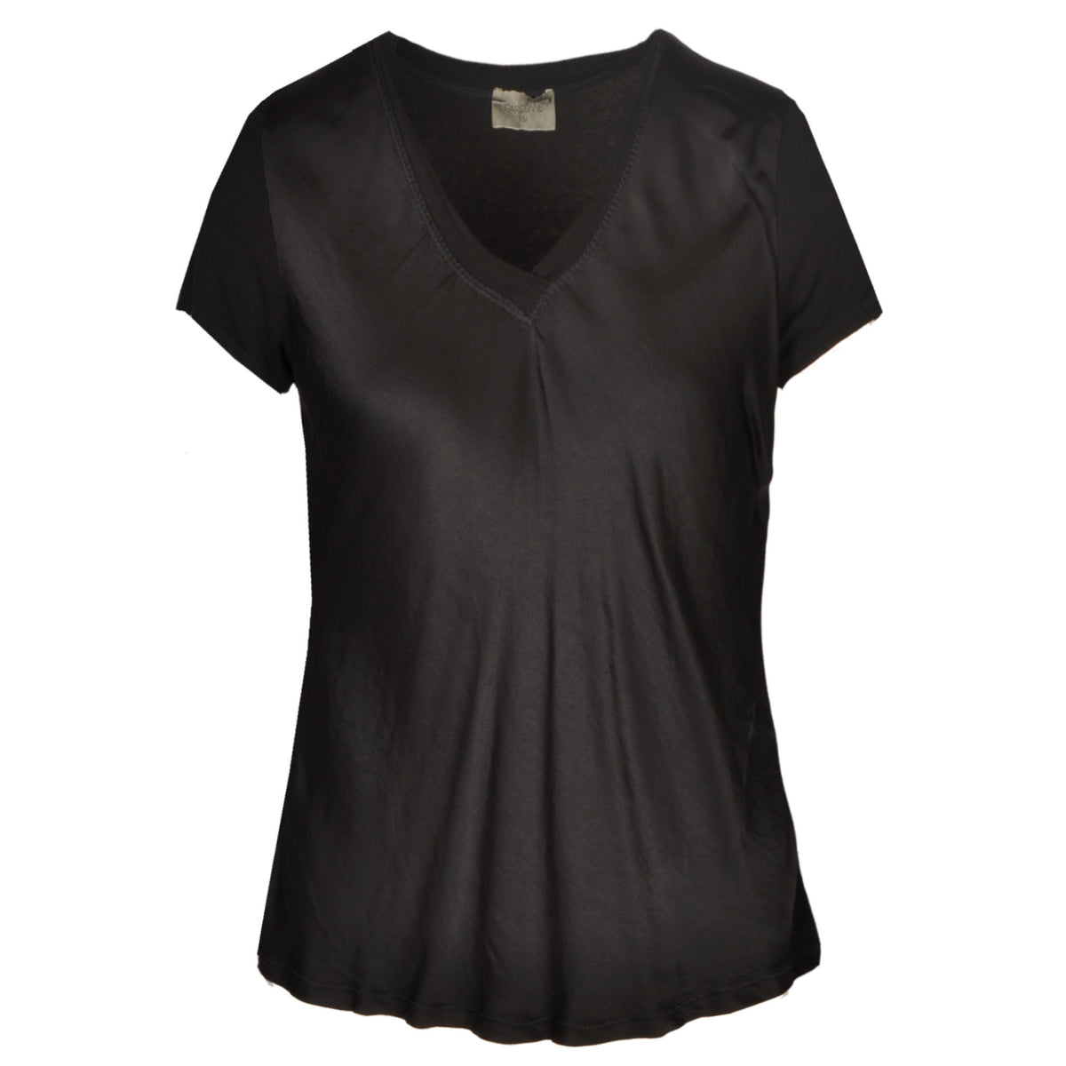 2 textured classic v-neck top
