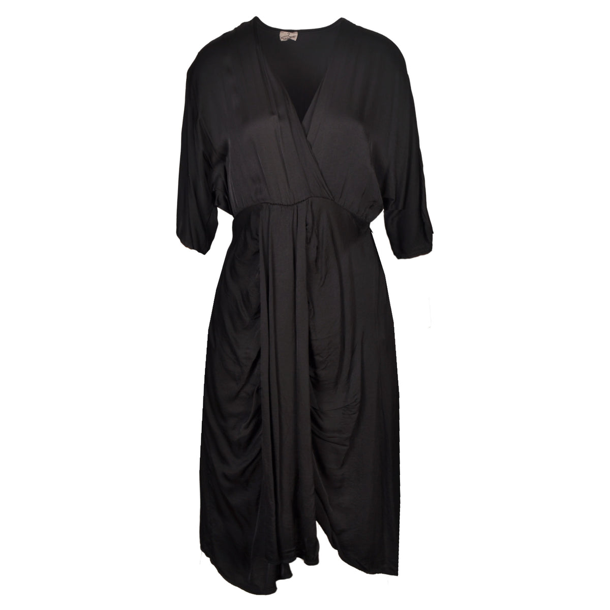 Draped cross over dress
