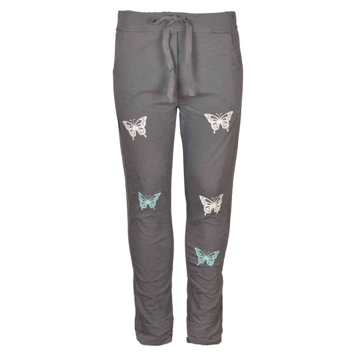 Butterfly print drawstring pant