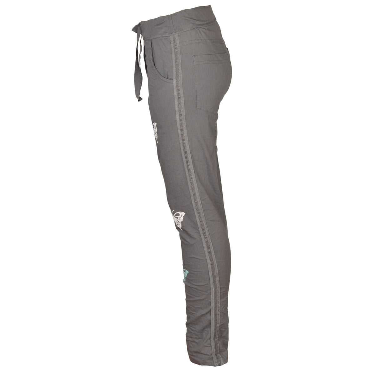 Butterfly print drawstring pant