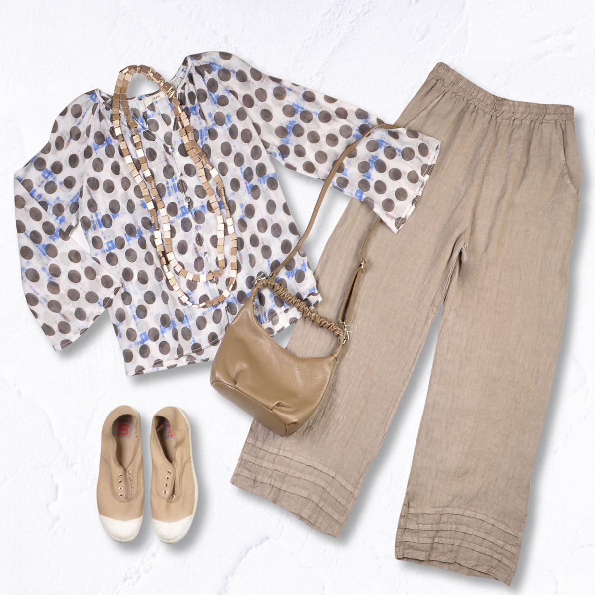 Polka dot print shirt
